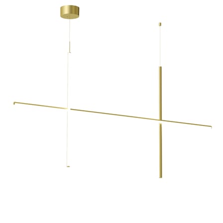 Suspension Coordinates S2 or métal LED / L 176 cm x H 92 cm - Flos