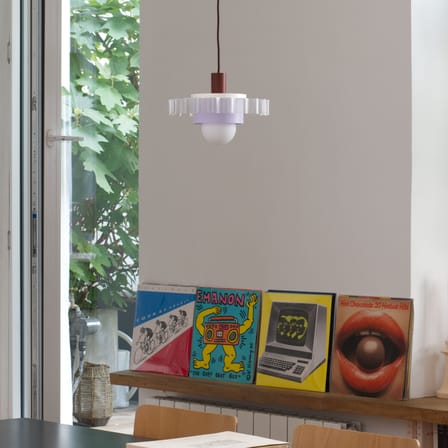 Suspension Gigi n°3 / Ø 28 x H 14,5 cm - Plastique recyclé / Fabriqué en France - Warren & Laetitia