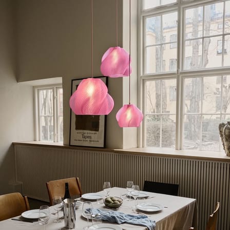 Suspension Soft Serve 03 rose / Ø 37 x H 30 cm - CRÈME ATELIER