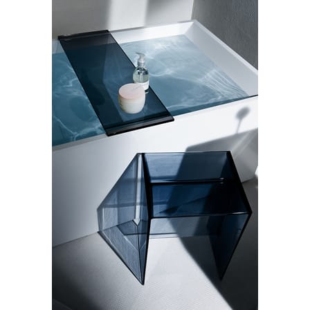 Table d'appoint Max-Beam plastique bleu / Tabouret - Kartell