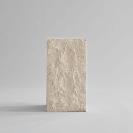 Table d'appoint Podium Medio / 30 x 30 x H 55 cm - Pierre naturelle - 101 COPENHAGEN