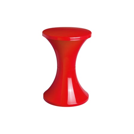 Tabouret Tam Tam Pop plastique rouge / Réédition 1968 - Stamp Edition