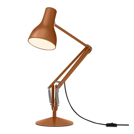Tischleuchte Type 75 metall orange braun / By Margaret Howell - Anglepoise