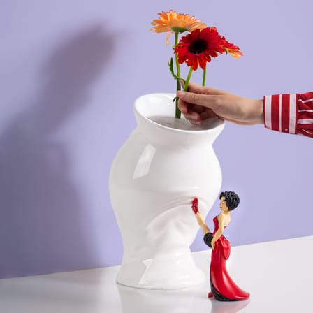 Vase Circus - Lucy céramique blanc / H 28,5 cm - Seletti