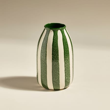 Vaso Riviera Medium ceramica verde / H 24 cm - Maison Sarah Lavoine