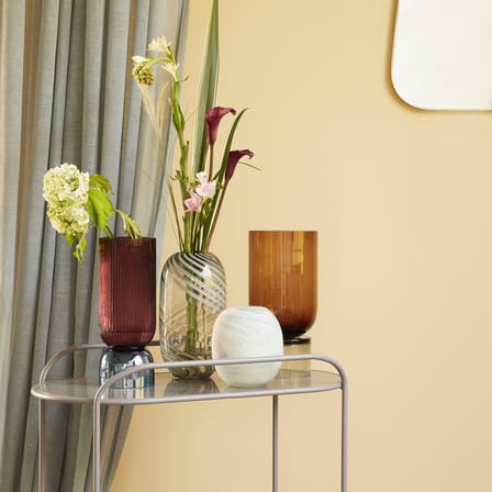 Vaso Stand Large vetro marrone / Ø 16 x H 32 cm - HÜBSCH