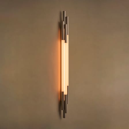 Wandleuchte ORG Small glas weiß / LED – L 105 cm - DCW éditions