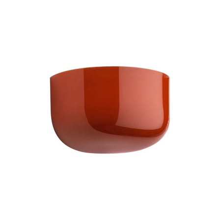Applique Bellhop Wall Up plastique rouge / LED  / L 19,1 cm - Flos