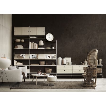 Caisson / 2 portes coulissantes - L 78 x P 20 x H 37 cm - String Furniture