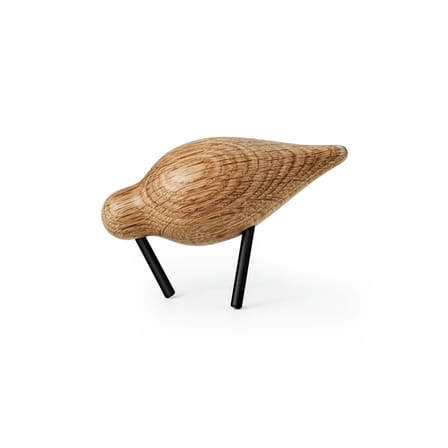 Décoration Oiseau Shorebird S bois naturel / L 11,5 cm x 7,5 cm - Normann Copenhagen