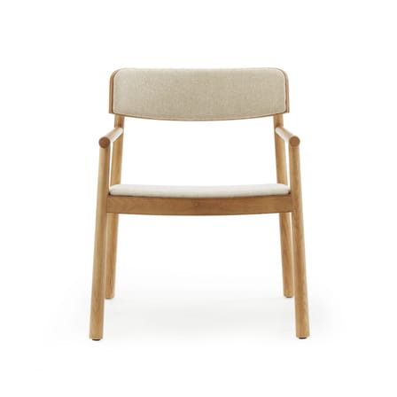 Fauteuil bas rembourré Timb tissu beige - Normann Copenhagen
