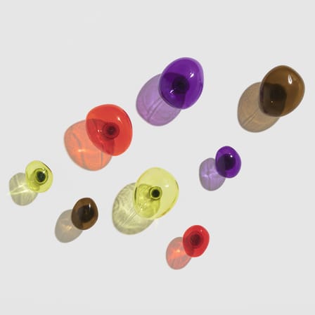 Patère Bubble Small verre jaune / Ø 9,5 cm - Soufflé bouche - Petite Friture