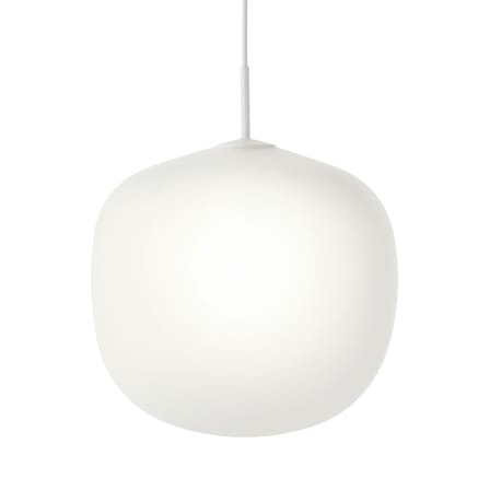 Pendelleuchte Rime glas weiß / Ø 45  - Mundgeblasenes Glas - Muuto