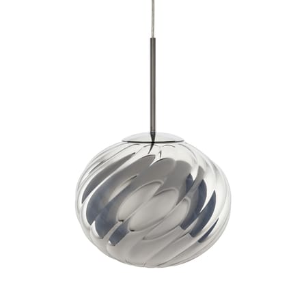 Pendelleuchte Whirl Medium plastikmaterial silber / LED - Ø 30 cm - Tom Dixon