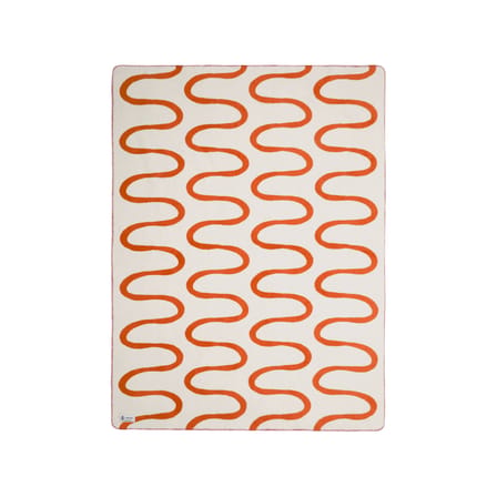 Plaid Swirl orange / 150 x 200 cm - NOO.MA