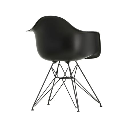 Sessel RE DAR - Eames Plastic Armchair plastikmaterial schwarz / (1950) - Beine schwarz / recycelt - Vitra