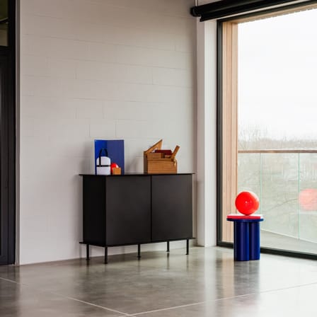 Sgabello Oly legno blu - NOO.MA