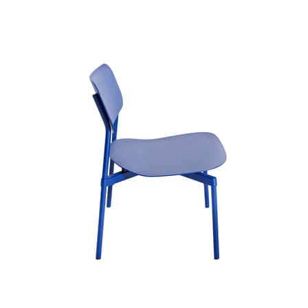 Fromme Stackable low armchair metal blue / Aluminium - Petite Friture