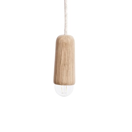 Suspension Luce Small bois naturel / Ø 6 x H 14 cm - Hartô