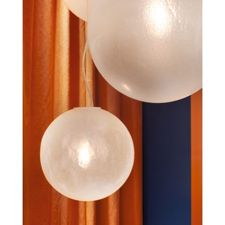 Suspension Murano plastique blanc / Ø 50 cm - Plastique effet verre givré - Slide