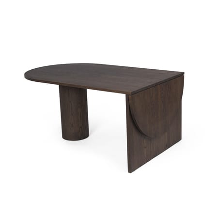 Table à rallonge Pylo bois marron / L 160-210 x larg 100 cm - Ferm Living