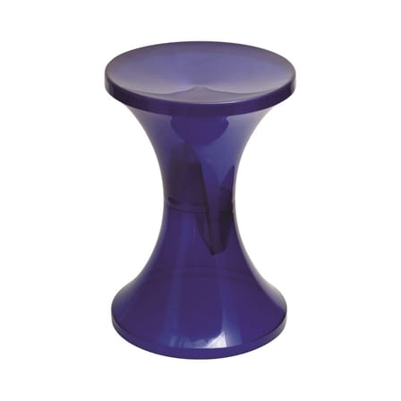 Tabouret Tam Tam Krystal plastique indigo transparent / Réédition 1968 - Stamp Edition