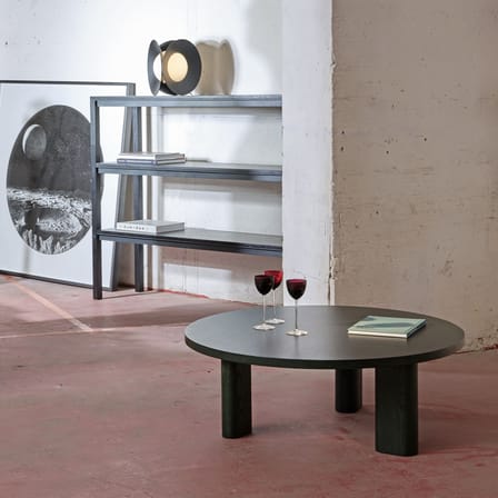 Tavolino Galta Forte legno verde / Ø 100 x H 36 cm - KANN DESIGN