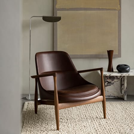 Lampada a stelo Wing metallo argento / Orientabile - Audo Copenhagen