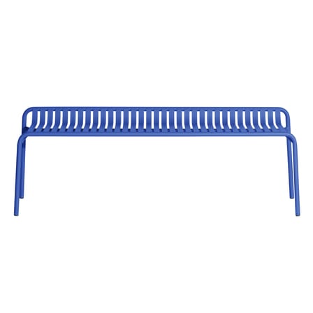 Banc Week-End métal bleu / Aluminium - L 156 cm - Petite Friture