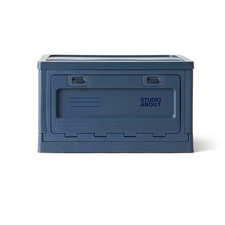 Boîte Box Large plastique bleu / 50 x 35,5 x H 29 cm - Empilable - STUDIO ABOUT