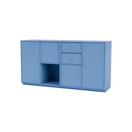 Buffet Couple bois bleu / L 139.2 x P 38 x H 72,6 cm - MONTANA