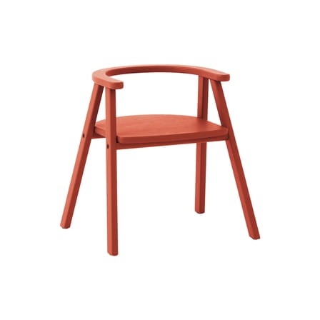 Chaise enfant Growing Green bois rouge - NOBODINOZ