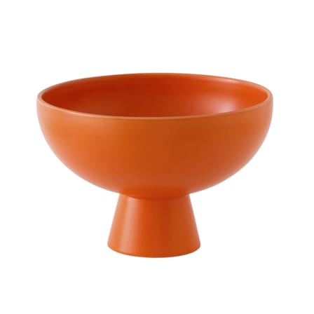 Coupe Strøm Large céramique orange / Ø 22 cm - Fait main - raawii