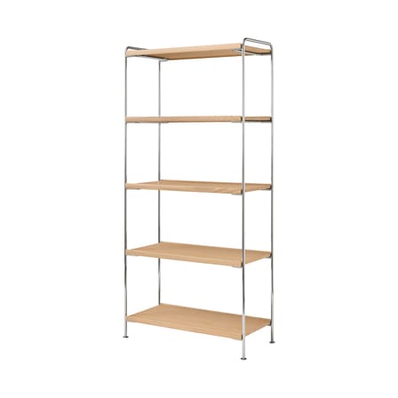 Étagère Alima NDS6 chêne / 83 x P 38 x H 174 cm - &tradition