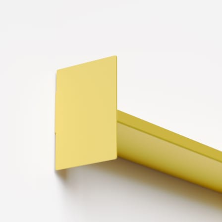 Étagère Pli Slim métal jaune / L 60 x P 10 cm - TIPTOE