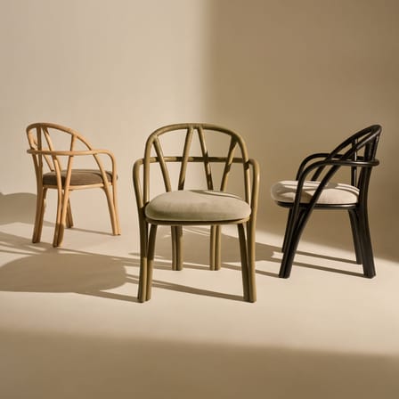 Fauteuil Bistra / Assise rembourrée - Gubi