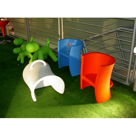Fauteuil enfant Trioli plastique jaune - Magis