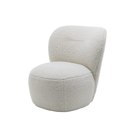 Fauteuil rembourré Loll 07 tissu blanc - Gervasoni