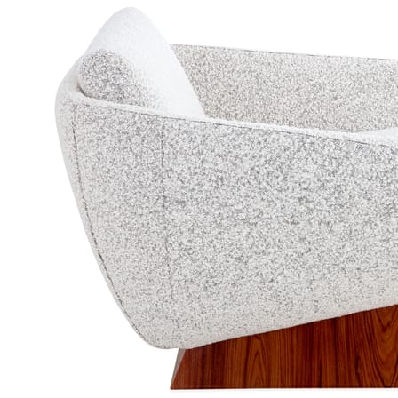 Fauteuil rembourré Rosewood Beaumont tissu gris - Jonathan Adler