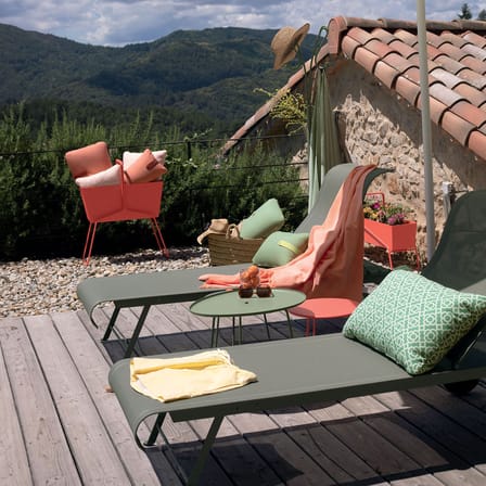 Jardinière Basket métal orange haute / L 70 x H 84 cm - Fermob