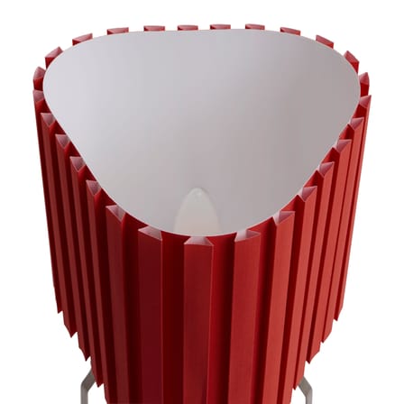 Lampada da tavolo Canelé tessuto rosso - Hay