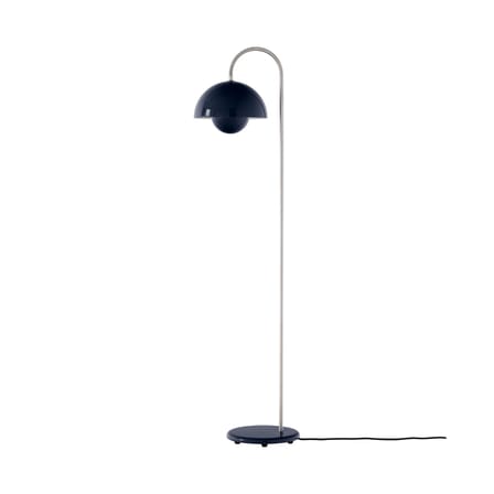 Lampadaire Flowerpot VP12 métal bleu / Verner Panton, 1969 - &tradition