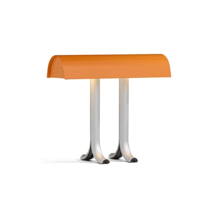 Lampe de table Anagram métal orange / L 36,5 cm - Hay