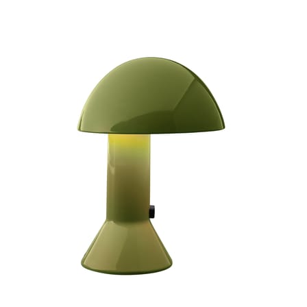 Lampe de table Elmetto plastique vert / 1976 - Martinelli Luce