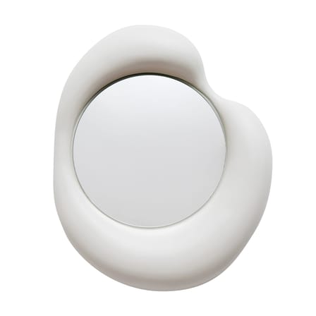Miroir mural Ingres - Dominique céramique blanc /  L 88 x H 105 cm - Moustache