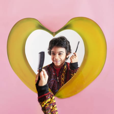 Miroir mural Love Banana verre jaune / L 64 x H 50 cm - Seletti