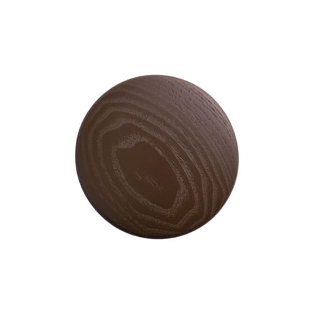 Patère The Dots Wood Small bois marron / Ø 9 cm - Muuto