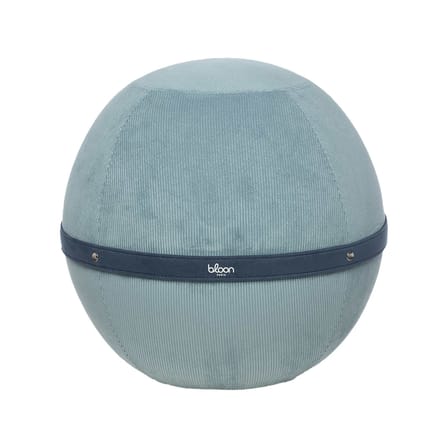 Pouf Côtelé XL bleu / Ergonomique - Ø 65 cm / Velours côtelé - BLOON PARIS