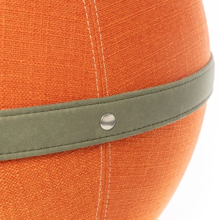 Pouf Original Regular orange / Ergonomique - Ø 55 cm / Tissu chiné - BLOON PARIS