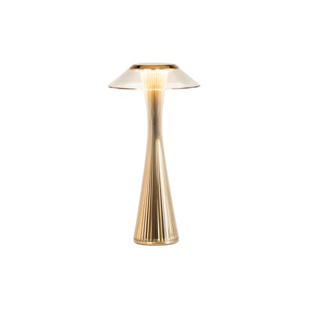 Schnurlosleuchte Space Indoor LED plastikmaterial gold / LED - wiederaufladbar - Kartell